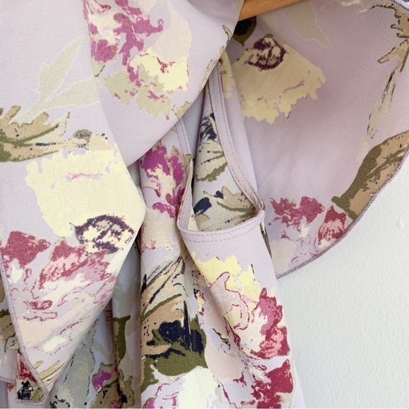 Wilfred Aritzia Promener Floral Off Shoulder Blouse with Silk Trim Size XS - Picture 6 of 9